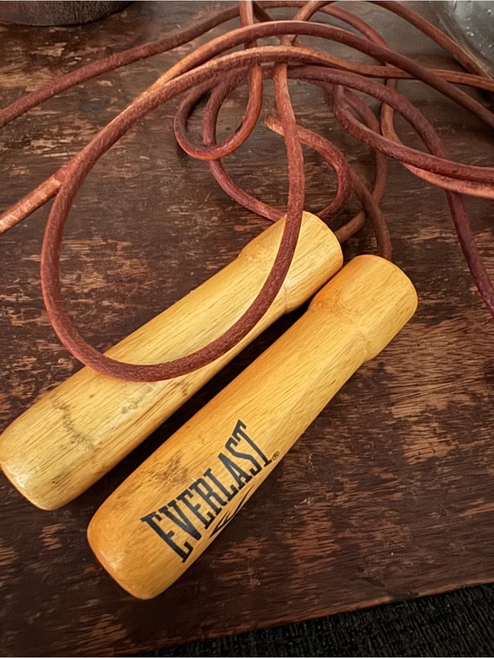 Everlast Other - Vintage EverLast Athletic Fitness Leather Jump Rope with Wood Handles